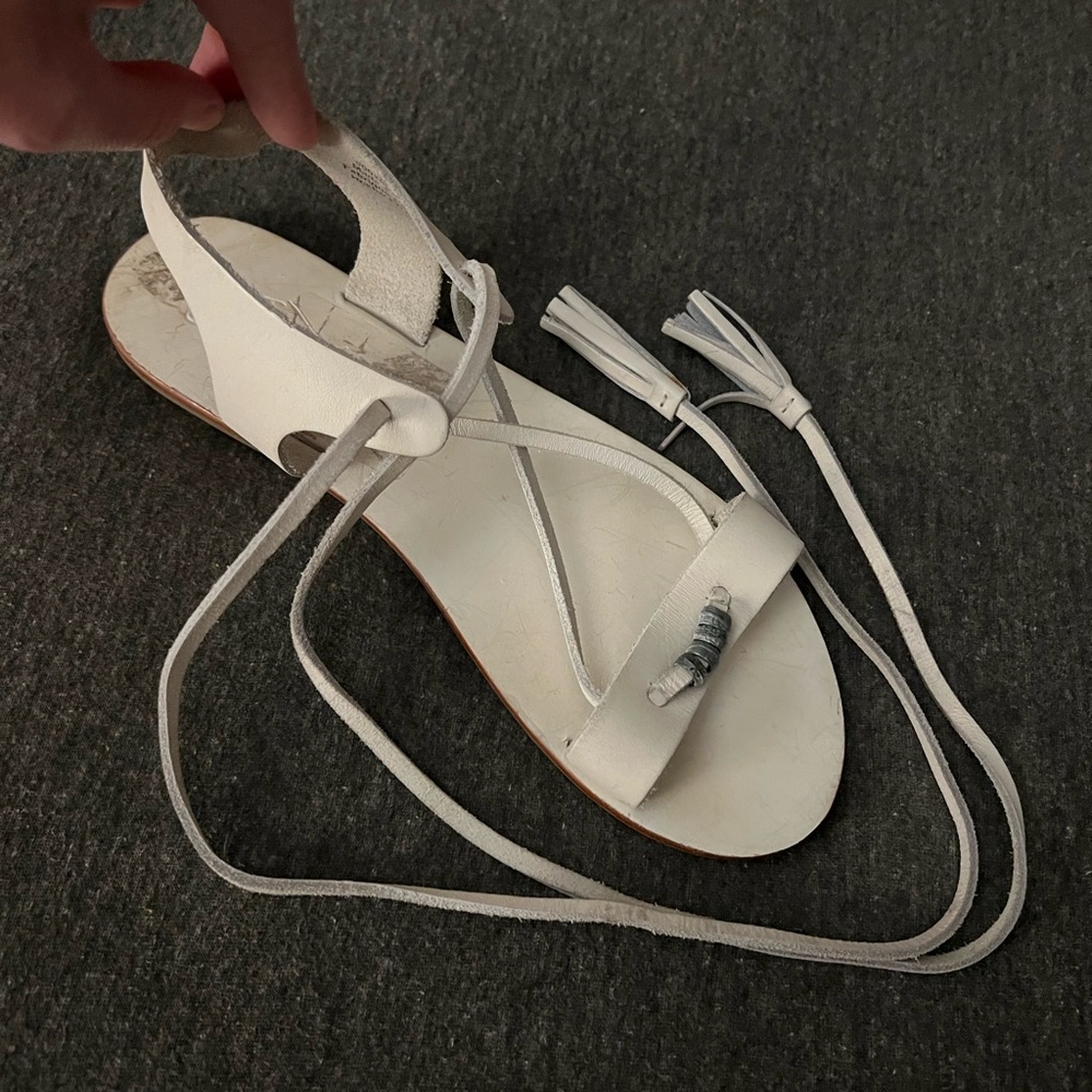 Free people leather strappy sandals